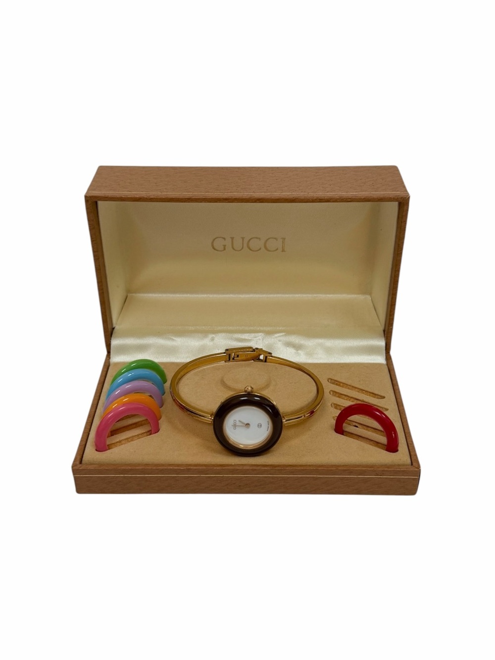 Vintage Gucci Bangle Interchangeable Bezel Watch *Not Tested